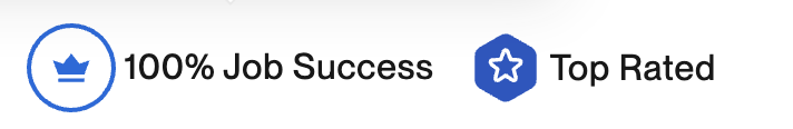 Top Rated + 100% Job Success